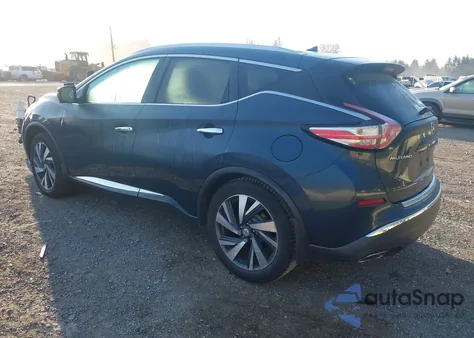 2015 Nissan Murano Platinum из США, поврежденный, VIN 5N1AZ2MH7FN281243